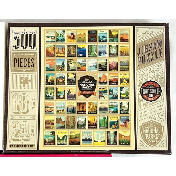 Puzzle Lot 1000 & 500 pieces Statue of Liberty National Parks Ice Cream Parlor - Picture 4 of 4